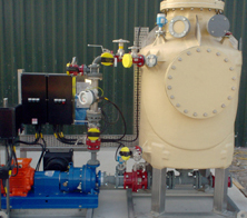 A V-tex scrubber used for reactor vent gas scrubbing at an international pharmaceutical manufacturer in Ireland