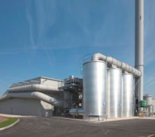 Odour control unit at composting plant