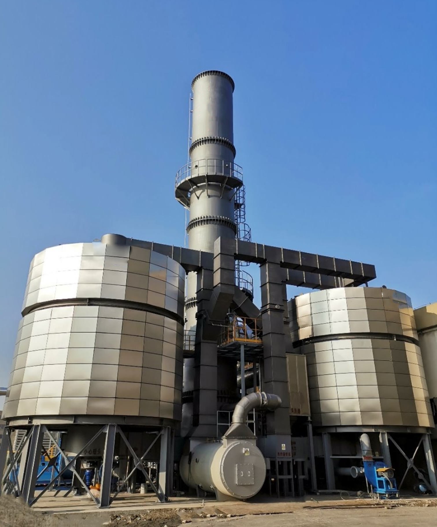 Biotrickling filter media change